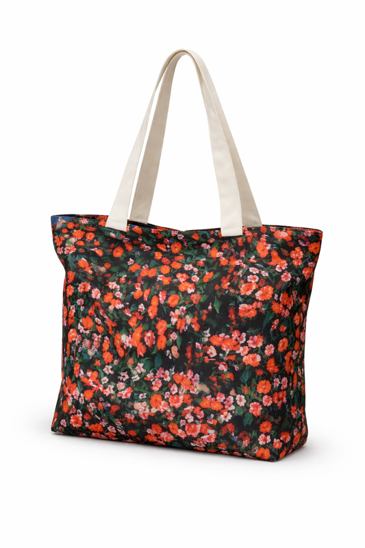 “Carpet of Flowers” - DesignerLensiQ Tote Bags - FESTIVE OFFER | Cash on Delivery | Free Shipping | Easy Returns