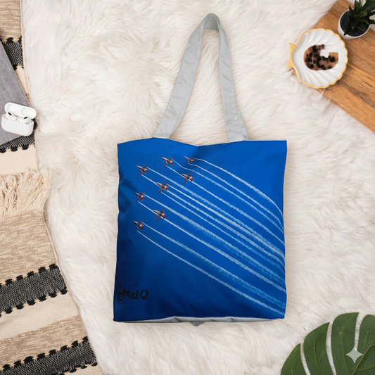 LensiQ Tote Bags - Festive Offer: Rs 560 only. Cash on Delivery | Easy Returns - Designer Digital Photo Print Tote Bag titled ‘Fighter’