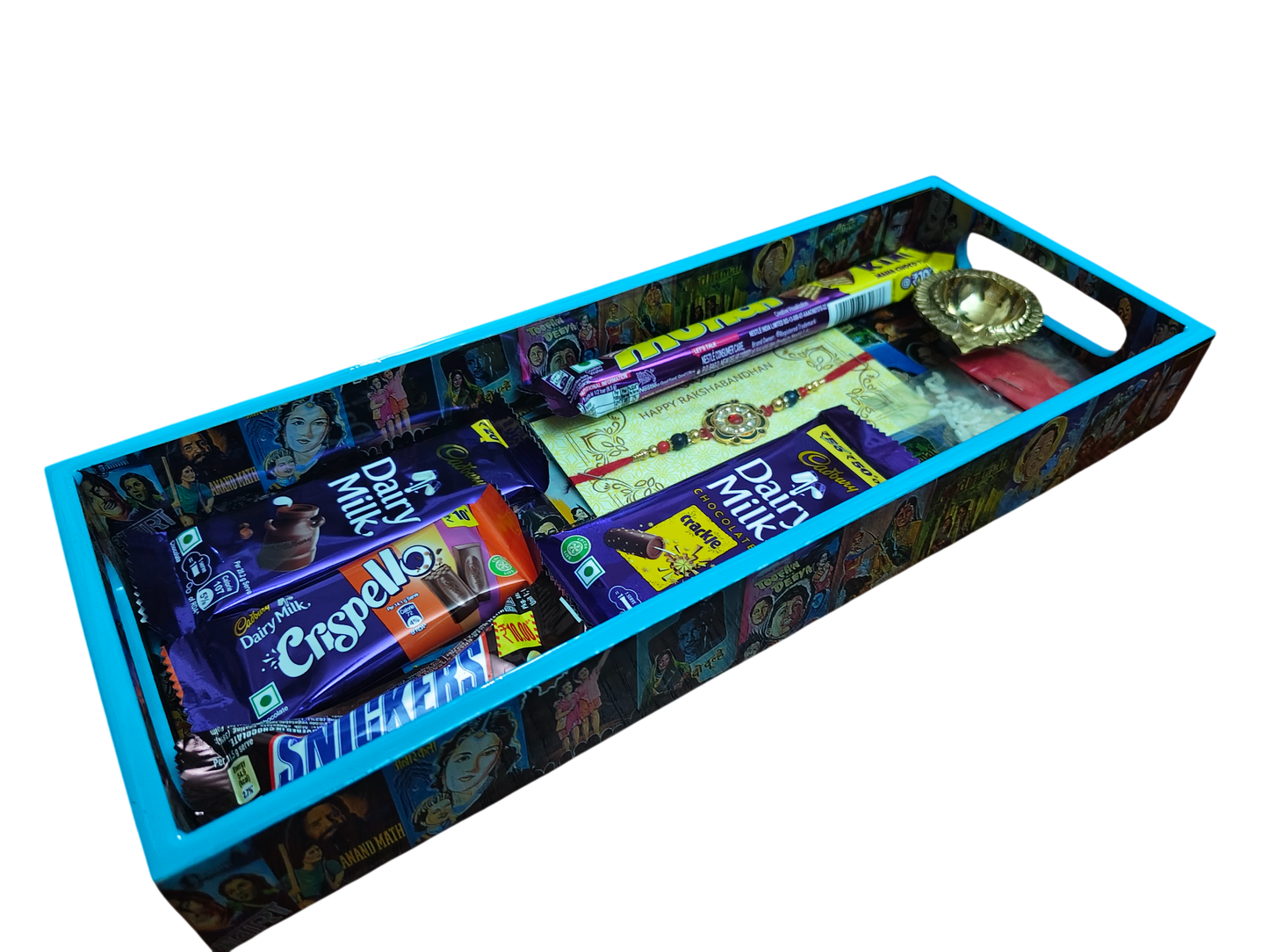 Raksha Bandhan Hamper - Rectangle Tray