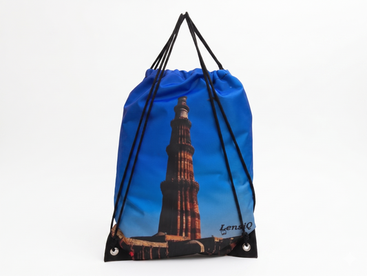LensiQ Qutub Minar Drawstring Bag