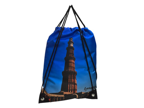 LensiQ Qutub Minar Drawstring Bag